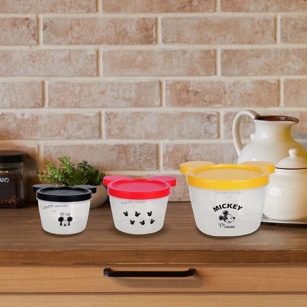 Mickey Mouse Collection Stackable Round Bento (3 pcs) - Picture 5 of 5